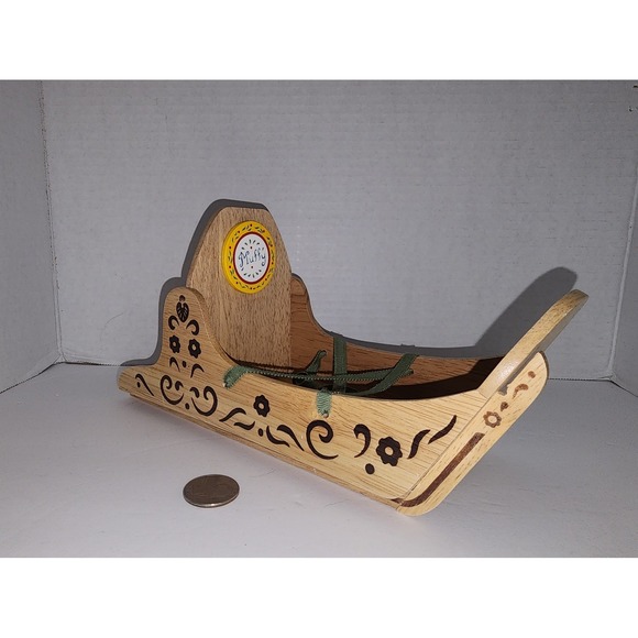 Muffy‎ VanDerBear Wooden Dog Sled *As Is - Picture 1 of 6